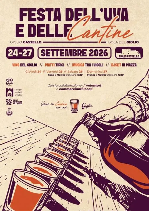 Festa dell’Uva e delle Cantine 2026 a Giglio Castello
