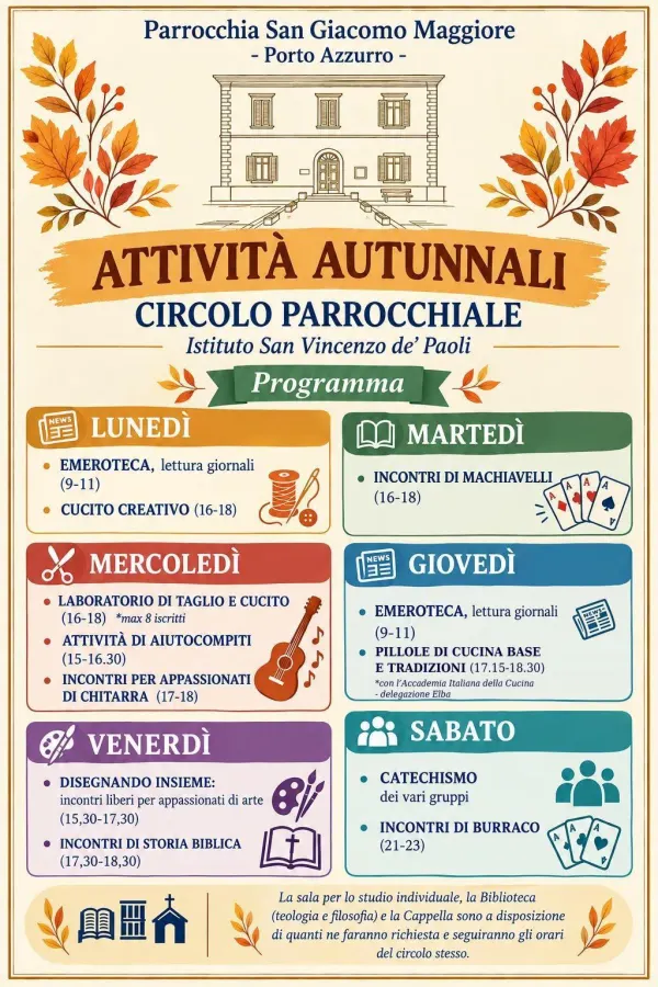 Attività autunnali a Porto Azzurro