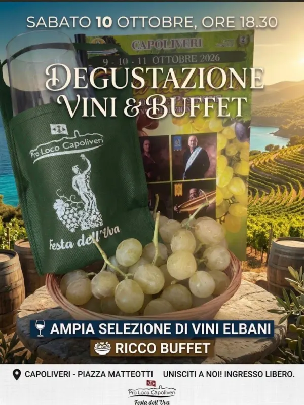 Degustazione di vini elbani con buffet