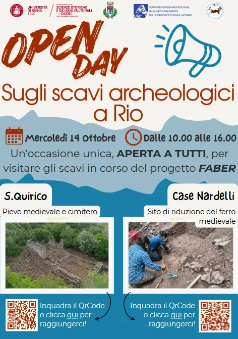 Open Day sugli scavi archeologici di Rio