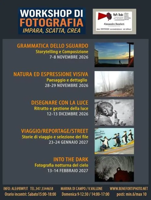 Workshop di fotografia: Disegnare con la luce