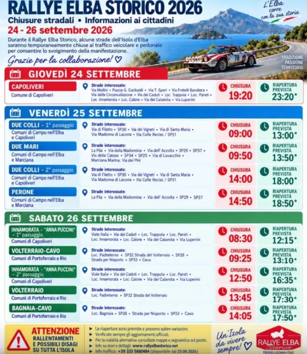 XXXVIII Rally Elba Storico - Trofeo Locman Italy
